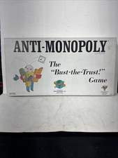 Vintage 1973 Anti-Monopoly Board Game, 99.99% Complete