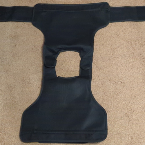 Black tactical chest rig vest - black,