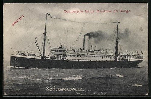 Carte postale paquebot s - s.,