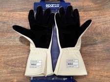 Sparco Land Classic Race Gloves (Ecru) [Size 10 Medium]