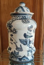 Ancien Pot Pharmacie/Décor Oiseau/ancien pot apothicaire/old apothecary jars