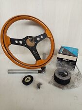 OBA real wood steering wheel kit with hub for Autobianchi A112 112 after 1973