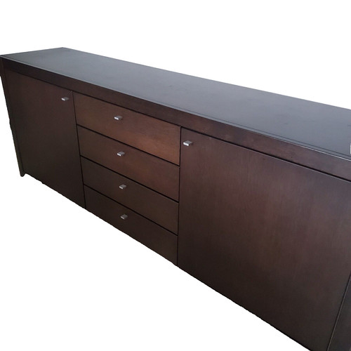 Buffet bas bois wengé - , 3