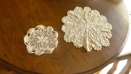 Napperons anciens fait main - 2,