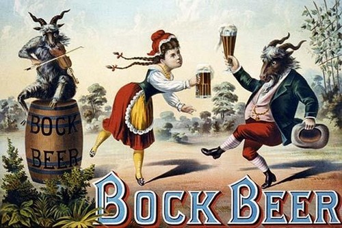 Bock beer celebration poster - bock,