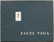 FACEL VEGA HK500 & EXCELLENCE Car Sales Brochure 1961