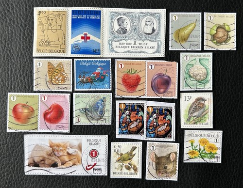 Lot timbres de belgique - de, 20