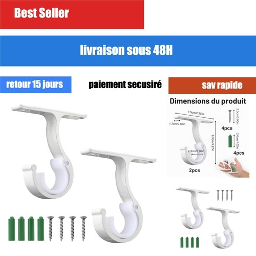 Supports tringle rideaux - supports,