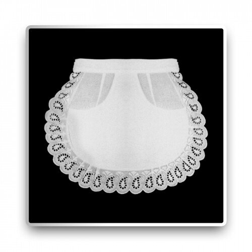 Tablier blanc 27 cm - -,