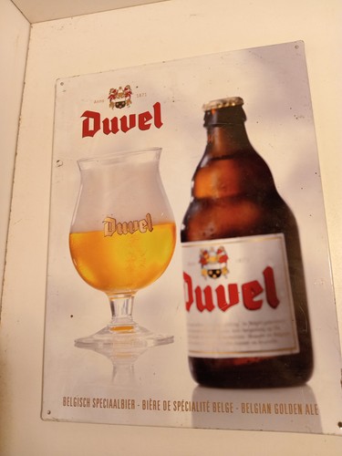 Plaque tole publicite - , duvel