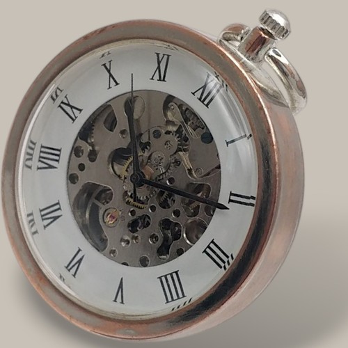 Montre gousset squelette - de,