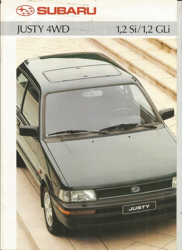 Subaru justy 4wd 1992 - subaru,
