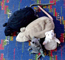 SR3/ 4 PELUCHE IKEA RAT GRIS BLANC NOIR BEIGE  TTBE