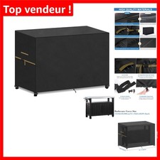 Vansheim Housse de Barbecue XXL Noir - Cordon de Serrage et Rangement Pratique