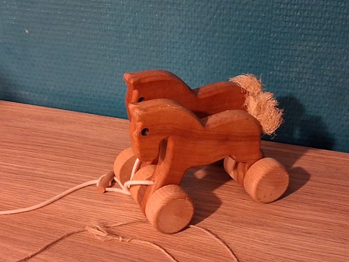 Jouet tracter cheval - cheval, en