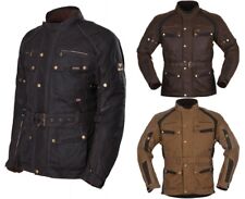 Modeka Glasgow Hommes Moto Veste Cirée Imperméable Doublure Thermique Touring
