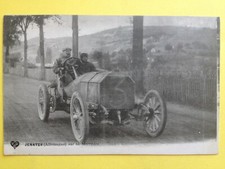 Old postcard COURSE AUTOMOBILE VOITURE Mercédes CAR RACE Le Pilote BELGIAN Camille JENATZY