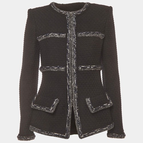Veste zippée chanel noire - chanel, en