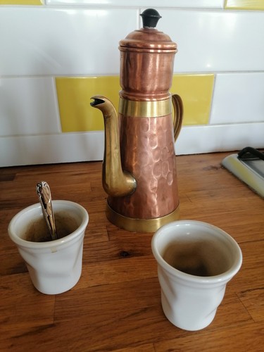 Cafetière cuivre forme - cafetière, –