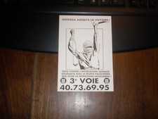 EFAR RIGHT/STICKER 3RD WAY INTIFADA TO VICTORY 1982 EO