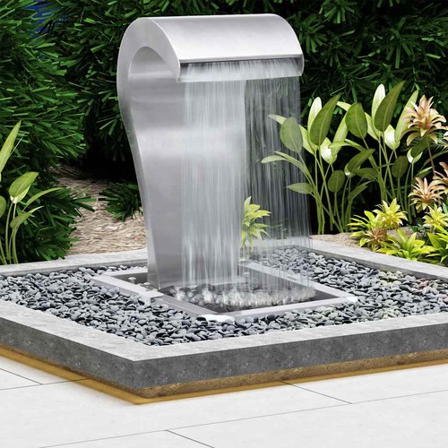 Cascade jardin acier - de,