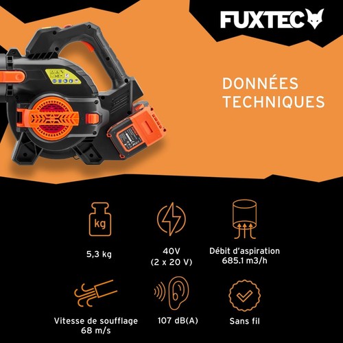 Fuxtec souffleur feuilles - de,