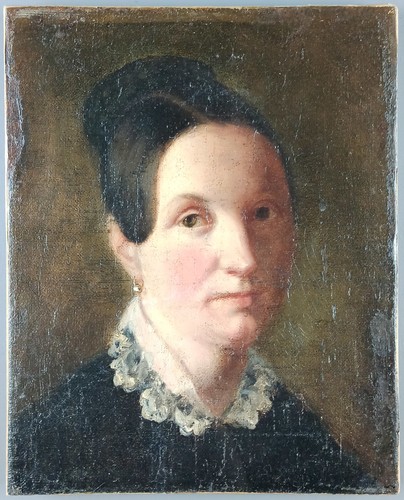 Ancien tableau portrait - "portrait, de