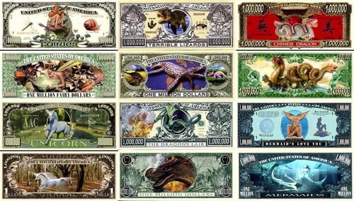 Lot billets dollars - x6,