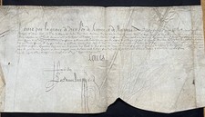 LOUIS XIII – Lettre signée