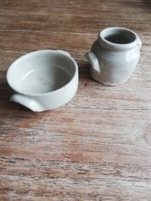 Lot de 2 Petits Pots en grès