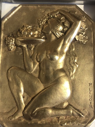 Médaille plaque bronze - mÉdaille, en