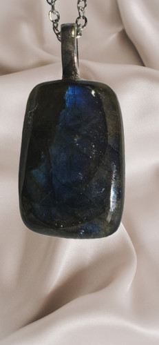 Collier pendentif labradorite - pendentif,