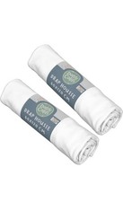 Lot de 2 Draps Housse Blanc  70x140 Cm Petit Lit Enfant