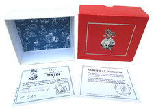 Pixi Tintin Boite VIDE Originale #4522 Tintin Cowboy et Milou + Certificat