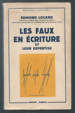 Locard Edmond  Les faux en