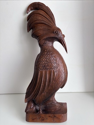 Sculpture ancienne oiseau - ancienne, en