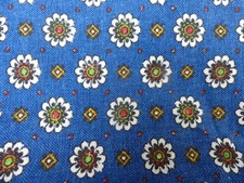 Antique Vintage French Fabric Fleurettes Fabric Coupon 124cmX109cm Good Condition