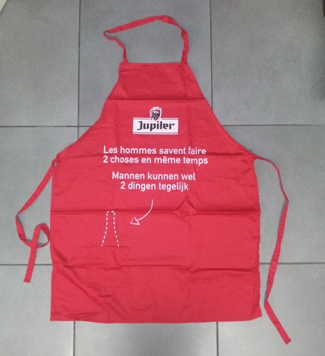 Superbe tablier bar rouge - superbe, de