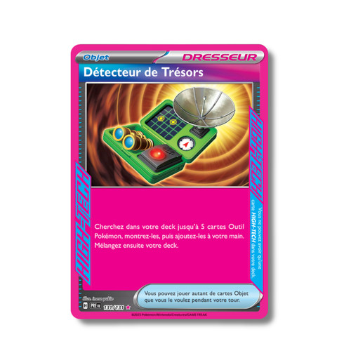 French pokemon card treasure - card,