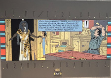 JACOBS  SERIGRAPHIE BLAKE ET MORTIMER  100 X 70 LA PYRAMIDE 1987  NEUF