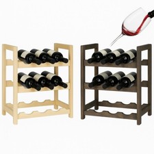 Petite Cave Porte Bouteilles Vin en Bois 9 Places Vins