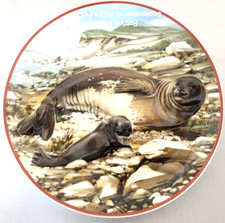 Seal Robbe Collector Plate World Wildlife Fund Heinrich Germany Villeroy & Boch