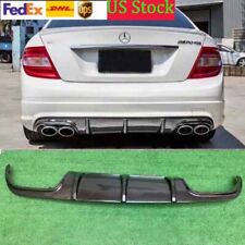 Carbon Fiber Rear Bumper Diffuser Lip For Mercedes Benz W204 C63 AMG 2008-2011