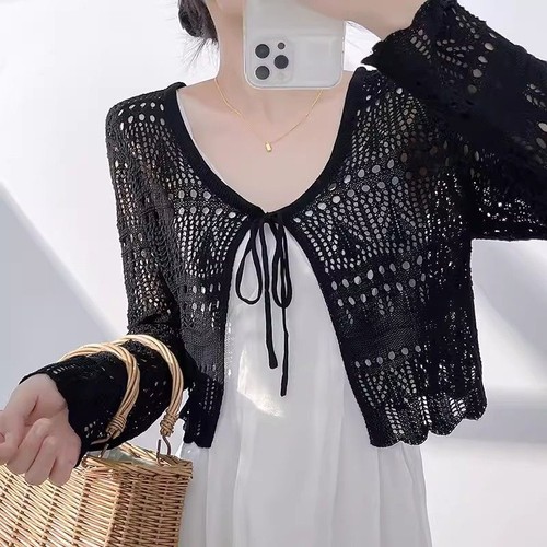 Gilet dentelle crochet - en, au