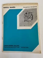 MARCEL MARIEN / Homogeneous Heterogeneity 1972 Landry-Bonino Gallery SURREALIST