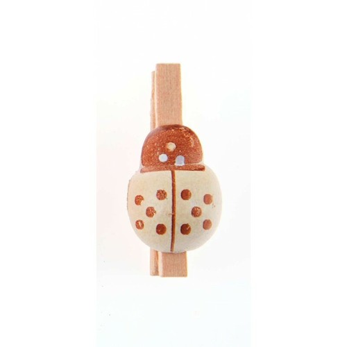 Pince linge 3cm coccinelle - 6,
