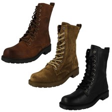 Bottes D'Combat En Détails À Lacets Pour Femmes *Orinoco2 Style*
