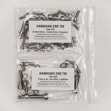KAWASAKI ZXR 750 STINGER H1 1989-1995 Kit vis BTR inox carburateur ZXR750 ZX7