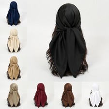 Satin Soie Écharpe Hijab 90cm
