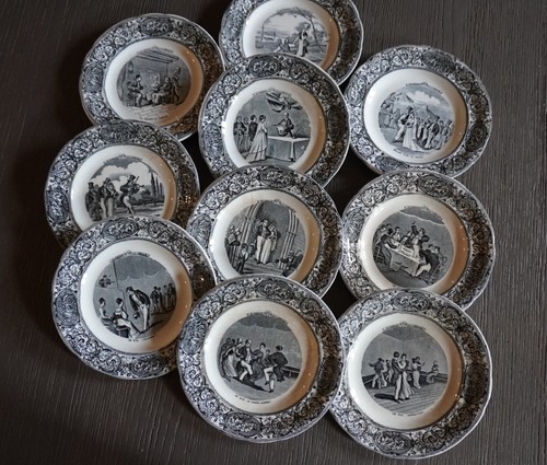Lot assiettes parlantes - lot,